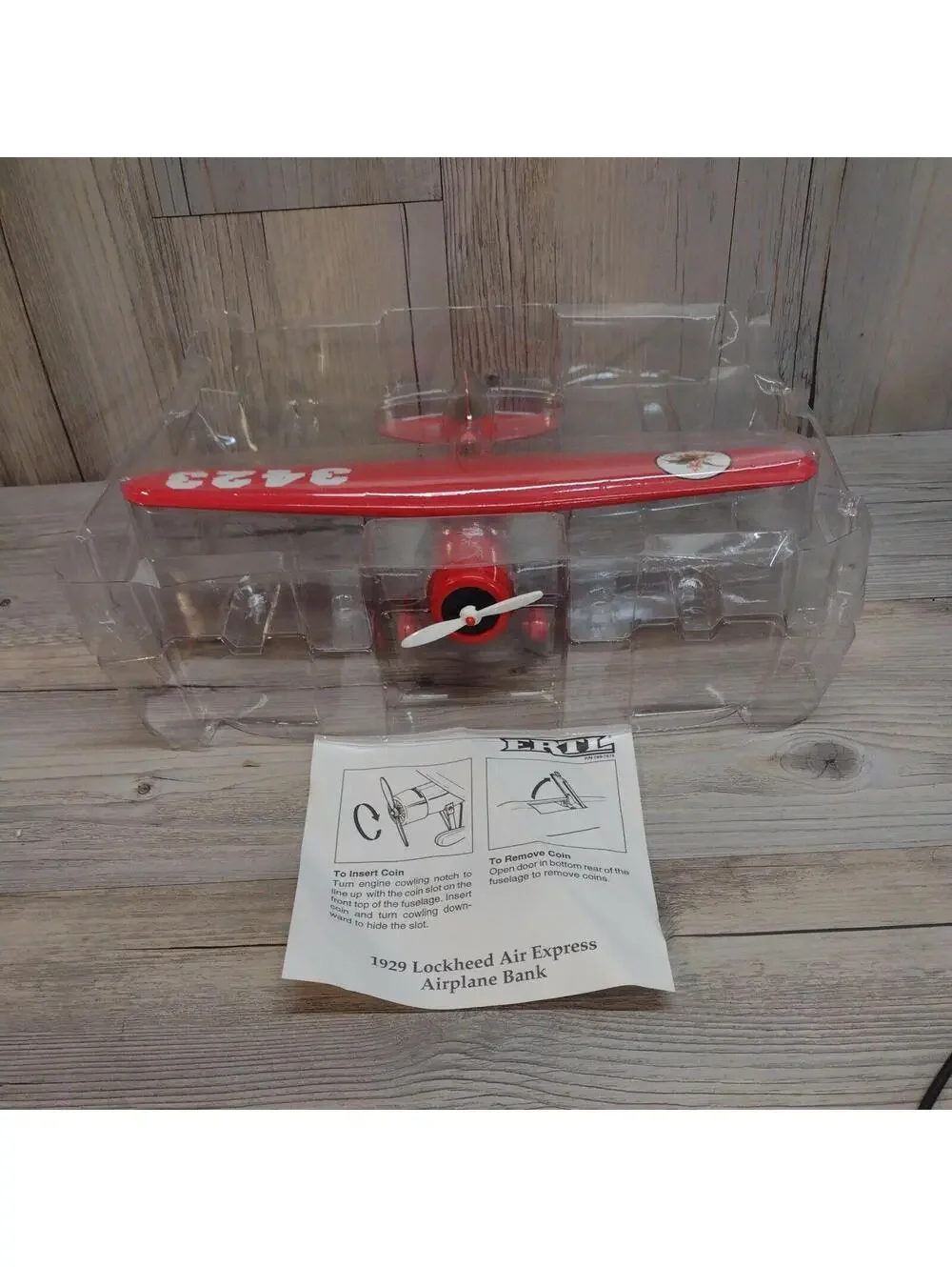 1929 Lockheed Air Express Die-Cast Coin Bank - Anheuser-Busch Collectible
